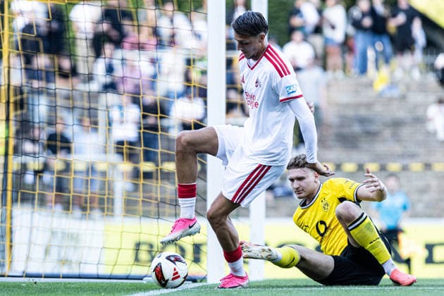 Regionalliga West: Borussia Dortmund II - 1.FC Köln II, 07.08.2026 Malek El Mala (1. FC Köln U23, 7), Elias Benkara (Borussia Dortmund U23, 24) Regionalliga West: Borussia Dortmund II - 1.FC Köln II, Rote Erde, Dortmund; 07.08.2026 DFB regulations prohibit any use of photographs as image sequences and or quasi video. *** Regionalliga West: Borussia Dortmund II 1, 1. FC Köln II, August 7, 2026; Malek El Mala (1. FC Köln U23), 7; Elias Benkara (Borussia Dortmund U23), 24; Regionalliga West: Borussia Dortmund II 1, 1. FC Köln II, Rote Erde, Dortmund, August 7, 2026. DFB regulations prohibit any use of photographs as image sequences and or quasi-video. Copyright: xBEAUTIFULxSPORTS Buriakovx