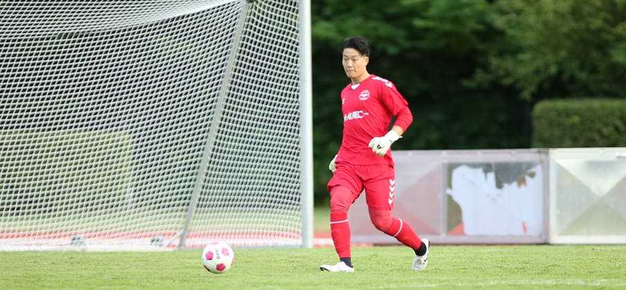 Fußball, Saison 2026 2027, Lotto-Pokal Hamburg, erste Runde: Hamm United FC - ETSV Hamburg. Osuke Hashiguchi (ETSV). Hamm Hamburg *** Soccer, 2026–2027 Season, Hamburg Lotto Cup, First Round: Hamm United FC vs. ETSV Hamburg; Osuke Hashiguchi; ETSV Hamm Hamburg
