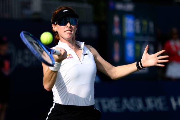 August 7, 2026, Toronto, Ontario, Canada: MAYA JOINT of Australia returns the ball during her third-round match against Liudmila Samsonova at the National Bank Open, part of the Hologic WTA, Tennis Damen Tour, at Sobeys Stadium. Tennis 2026: WTA 1000 National Bank Open Presented By Rogers.  - ZUMAr228 20260807_znp_r228_030 Copyright: xVasiliyxRyabykhx