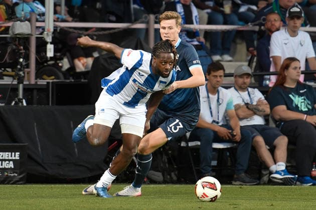 v. li. im Zweikampf Deyovaisio Zeefuik (BSC 42) Oliver Olsen (Bochum 13) 07.08.2026 ¢ Fussball ¢ VfL Bochum vs Hertha BSC, Vonovia Ruhrstadion, Bochum, DFB DFL REGULATIONS PROHIBIT ANY USE OF PHOTOGRAPHS AS IMAGE SEQUENCES AND OR QUASI-VIDEO NRW Germany *** From left: Deyovaisio Zeefuik (BSC 42) and Oliver Olsen (Bochum) in a one-on-one battle, July 8, 2026 ¢ Soccer ¢ VfL Bochum vs. Hertha BSC, Vonovia Ruhrstadion, Bochum, DFB and DFL regulations prohibit any use of photographs as image sequences and or quasi-video. NRW, Germany Copyright: xpepphotox xSaschaxWeizx pep00321, pep_20260807_hm_394863