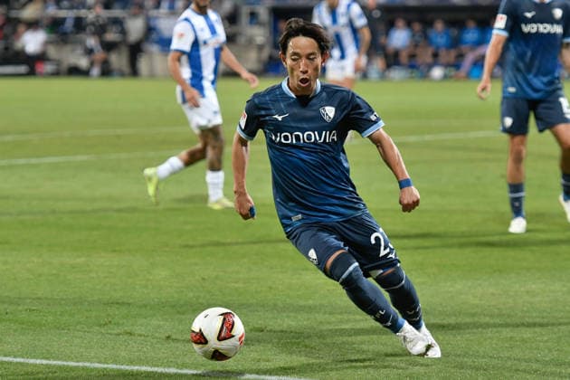 Koji Miyoshi (Bochum 23) Aktion . Einzelbild . Freisteller . 07.08.2026 ¢ Fussball ¢ VfL Bochum vs Hertha BSC, Vonovia Ruhrstadion, Bochum, DFB DFL REGULATIONS PROHIBIT ANY USE OF PHOTOGRAPHS AS IMAGE SEQUENCES AND OR QUASI-VIDEO NRW Germany *** Koji Miyoshi Bochum 23 Action Single Image Cutout 07 08 2026 ¢ Soccer ¢ VfL Bochum vs. Hertha BSC, Vonovia Ruhrstadion, Bochum, DFB and DFL regulations prohibit any use of photographs as image sequences and or quasi-video. NRW, Germany Copyright: xpepphotox xSaschaxWeizx pep00321, pep_20260807_hm_395997