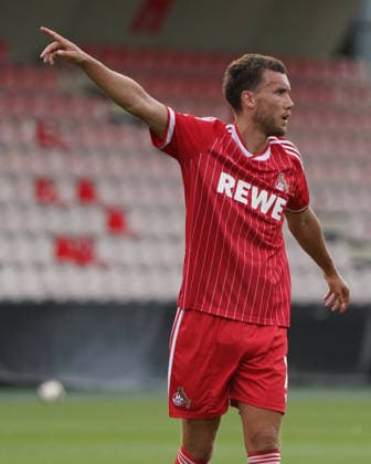 07.08.2026, Fussball, Köln, Testspiel, Freundschaftsspiel, 1.FC Köln vs Real Sociedad San Sebastian , Franz Kremer stadion Köln, Luca Waldschmidt 1.FC Köln, Aktion, Einzelbild *** August 7, 2026, Soccer, Cologne, Exhibition Match, Friendly Match, 1. FC Köln vs. Real Sociedad San Sebastián, Franz Kremer Stadium, Cologne, Luca Waldschmidt (1. FC Köln), Action, Still Image