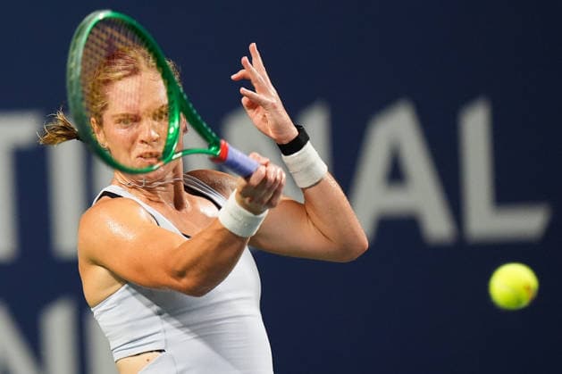 National Bank Open 2026 - Day 7 TORONTO, CANADA - AUGUST 7 : Caty McNally of the United States in action against Alexandra Eala of Philippines in the round of 32 during the WTA, Tennis Damen 1000 National Bank Open in Toronto, Ontario, Canada on August 7, 2026. Mert Alper Dervis Anadolu Ontario Canada. Editorial use only. Please get in touch for any other usage.  Copyright: x2026xAnadoluxMertxAlperxDervisx