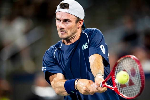 August 7, 2026, Montreal, Pq, Canada: Tommy Paul from the United States returns the ball from Learner Tien from the United StatesÃ‚ on day six of the National Bank Open tennis tournament in Montreal on Friday, August 7, 2026. Canada News - August 7, 2026  - ZUMAc35_ 20260807_zaf_c35_098 Copyright: xChristopherxKatsarovx