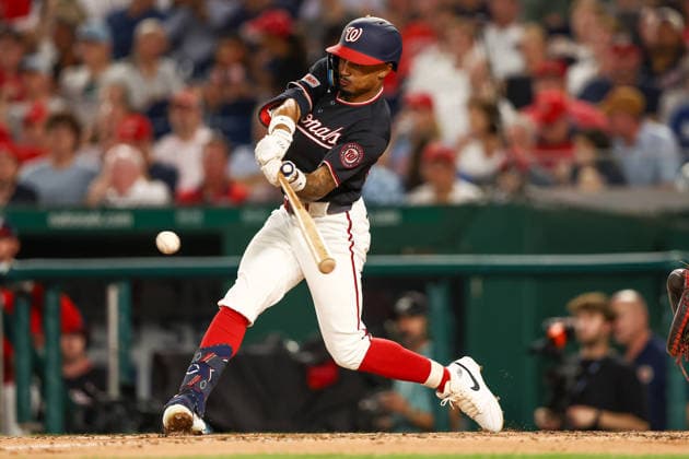 August 7, 2026, Washington D.C, District Of Columbia, United States: Washington, DC; Washington Nationals second baseman Nasim NuoÂ±ez (26) grounds out during the Major League Baseball game between the Washington Nationals and the Cincinnati Reds at Nationals Park on Friday, August 7, 2026. The Nationals beat the Reds 5-3. MLB, Baseball Herren, USA Washington Nationals 5:3 Cincinnati Reds  - ZUMAp258 20260807_znp_p258_057 Copyright: xStevexPrakopex
