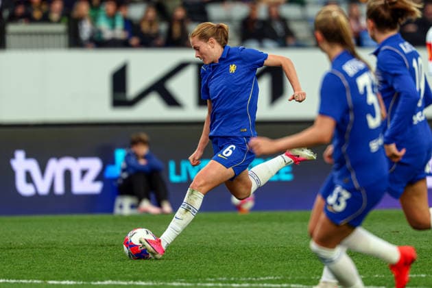 New Zealand International Football Festival Chelsea FC Womens s Sjoeke Nusken. New Zealand International Football Festival - Chelsea FC Women v Auckland Invitational XI Women at Eden Park, Auckland, New Zealand, Saturday 8 August 2026. Photo: Shane Wenzlick z Copyright: xShanexWenzlickx xPhotosport.nzx
