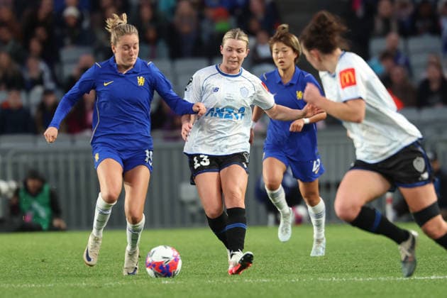 New Zealand International Football Festival Auckland Invitational XI Women s Aimee Medwin. mNew Zealand International Football Festival - Chelsea FC Women v Auckland Invitational XI Women at Eden Park, Auckland, New Zealand, Saturday 8 August 2026. Photo: Shane Wenzlick z Copyright: xShanexWenzlickx xPhotosport.nzx