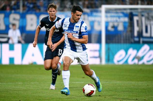 Bochum, Germany, 2. Bundesliga, Matchday 1, Vonovia Ruhrstadion Bochum, VfL Bochum vs Hertha BSC Berlin 0:1; Josip Brekalo (HBB). Action *** Bochum, Germany, 2. Bundesliga, Matchday 1, Vonovia Ruhrstadion Bochum, VfL Bochum vs. Hertha BSC Berlin 0–1 Josip Brekalo HBB Action