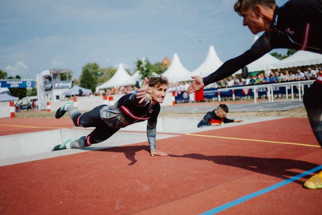 VARIOUS SPORTS - World Championship, WM, Weltmeisterschaft 2026 WIENER NEUSTADT,AUSTRIA,08.AUG.26 - VARIOUS SPORTS - CISM World Championship 2026, military pentathlon. Image shows Dominik Poberschnigg and Philipp Eidler (AUT).  GEPAxpictures xAlexanderxSolc
