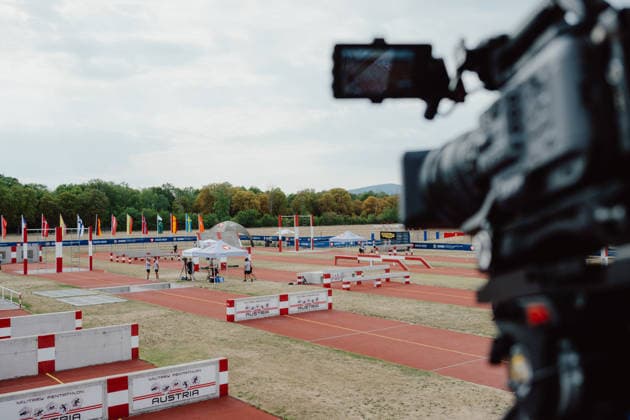 VARIOUS SPORTS - World Championship, WM, Weltmeisterschaft 2026 WIENER NEUSTADT,AUSTRIA,08.AUG.26 - VARIOUS SPORTS - CISM World Championship 2026, military pentathlon. Image shows an overview of the obstacle relay run.  GEPAxpictures xAlexanderxSolc