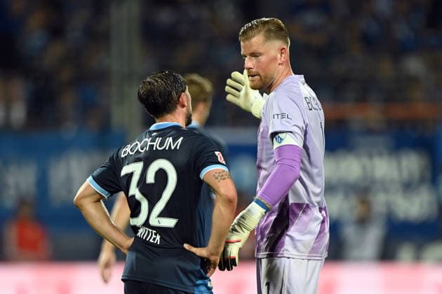 Maximilian WITTEK (BO) und Torwart Timo HORN (BO) enttaeuscht, enttäuscht, Enttäuschung, Enttaeuschung Fussball 2. Bundesliga, 1. Spieltag, VfL Bochum (BO) - Hertha BSC Berlin (B) 0-1 am 07.08.2026 im Vonovia Ruhrstadion Bochum Deutschland. DFL regulations prohibit any use of photographs as image sequences and or quasi-video Â *** Maximilian WITTEK BO and goalkeeper Timo HORN BO: disappointment, disappointed, disappointment, disappointment—Soccer, 2. Bundesliga, Matchday 1, VfL Bochum BO vs. Hertha BSC Berlin B 0–1 on August 7, 2026, at the Vonovia Ruhrstadion in Bochum, Germany. DFL regulations prohibit any use of photographs as image sequences and or quasi-video.