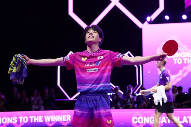 Hiroto Shinozuka (JPN), AUGUST 8, 2026 - Table tennis, Tischtennis : WTT Champions Yokohama 2026 Men s Singles Quarter-final at Yokohama BUNTAI, Kanagawa, Japan.  aflo_340353284 YUTAKAx