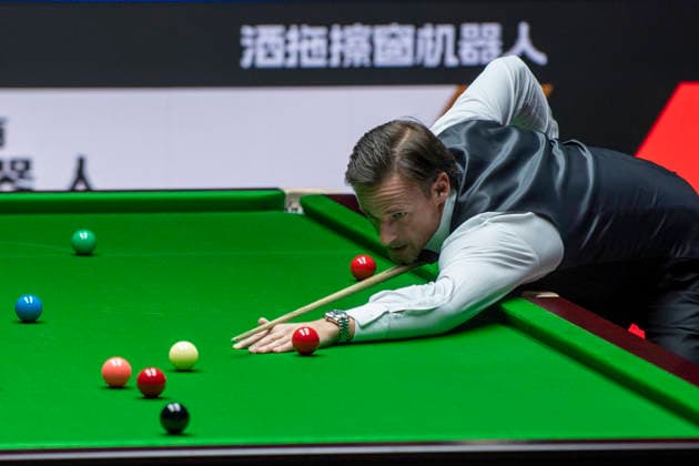 (260808) -- TAIYUAN, Aug. 8, 2026 -- David Gilbert of England competes during the round 1 match between Ding Junhui of China and David Gilbert of England at China Open 2026 snooker tournament in Taiyuan, north China s Shanxi Province, Aug. 8, 2026. ) (SP)CHINA-TAIYUAN-SNOOKER-CHINA OPEN-ROUND 1 (CN) CaoxYang 