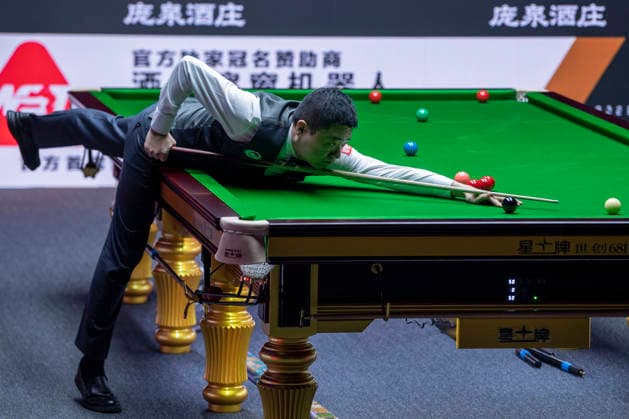 (260808) -- TAIYUAN, Aug. 8, 2026 -- Ding Junhui of China competes during the round 1 match between Ding Junhui of China and David Gilbert of England at China Open 2026 snooker tournament in Taiyuan, north China s Shanxi Province, Aug. 8, 2026. ) (SP)CHINA-TAIYUAN-SNOOKER-CHINA OPEN-ROUND 1 (CN) CaoxYang 
