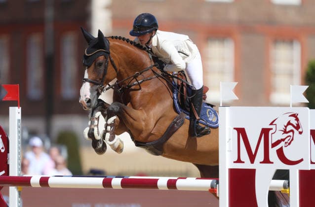 Longines Global Champions Tour, Royal Hospital Chelsea, London, UK - 08 08 2026 Tia Jayne Posner (GBR) riding Happy Folia in the Hyde Park Stables Trophy during the 2026 Longines Global Champions Tour in London London Royal Hospital Chelsea London GBR, UK NEWSPAPERS OUT Copyright: xMarkxGreenwoodx
