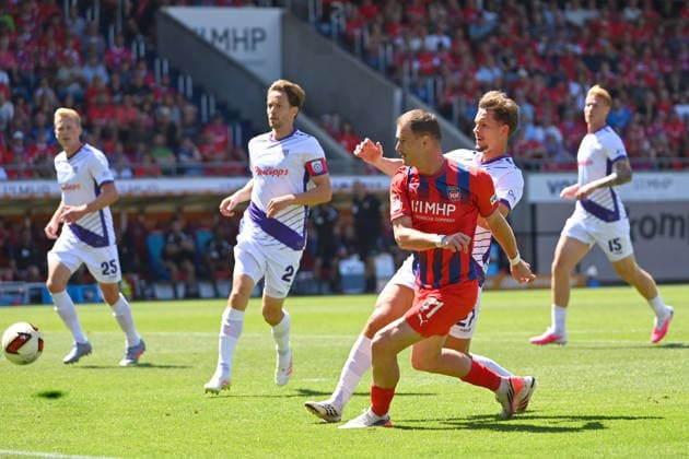 Tor Budu ZIVZIVADZE (Heidenheim) zum 1-0, Aktion,Torschuss. Fussball 2. Bundesliga Saison 2026 2027, 1.Spieltag, Spieltag01 1.FC Heidenheim - VfL Osnabrueck am 08.08.2026 , VOITH ARENA *** Goal by Budu ZIVZIVADZE for Heidenheim, 1–0, play, shot on goal, soccer, 2. Bundesliga, 2026–2027 season, Matchday 1, Matchday 01: 1. FC Heidenheim vs. VfL Osnabrück on August 8, 2026, VOITH ARENA