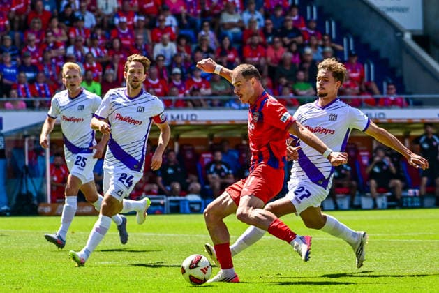 08.08.2026, GER, Fußball, Herren, 2. Bundesliga, 1. FC Heidenheim vs VfL Osnabrück Budu Zivzivadze (Heidenheim, 11), Tor zum 1:0 Heidenheim Voith-Arena Baden-Württemberg Deutschland *** August 8, 2026, Germany, Soccer, Men s, 2. Bundesliga, 1. FC Heidenheim vs. VfL Osnabrück; Budu Zivzivadze (Heidenheim), 11 , goal to make it 1-0; Heidenheim Voith Arena, Baden-Württemberg, Germany Copyright: xNordphotox xHafnerx
