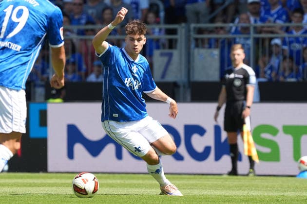 Noah Weißhaupt (SV Darmstadt 98) - 08.08.2026 2. Bundesliga, Saison 26 27: SV Darmstadt 98 vs. Holstein Kiel, Stadion am Boellenfalltor, 1. Spieltag, emonline, emspor, *** Noah Weißhaupt, SV Darmstadt 98, August 8, 2026, 2. Bundesliga, Season 26–27, SV Darmstadt 98 vs. Holstein Kiel, Stadion am Boellenfalltor, Matchday 1, emonline, emspor,