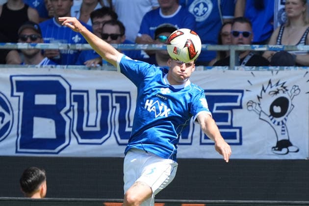 Florian Kleinhansl (SV Darmstadt 98) - 08.08.2026 2. Bundesliga, Saison 26 27: SV Darmstadt 98 vs. Holstein Kiel, Stadion am Boellenfalltor, 1. Spieltag, emonline, emspor, *** Florian Kleinhansl, SV Darmstadt 98, August 8, 2026, 2. Bundesliga, 2026–27 season, SV Darmstadt 98 vs. Holstein Kiel, Stadion am Boellenfalltor, Matchday 1, emonline, emspor,