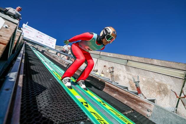 SAUT A SKI COUPE MONDE COURCHEVEL PHOTOPQR LE DAUPHINE Tom PHAM VAN SUU ; Courchevel ; 08 08 2026 ; A Courchevel (Savoie), le 8 août 2026. Coupe du monde de saut à ski. Sur notre photo : Joséphine Pagnier.. Photo : Tom Pham Van Suu Le Dauphiné Libéré Courchevel (Savoie), August 8, 2026. Ski jumping, Skispringen, Ski, nordisch World Cup. Courchevel Savoie Rhône-Alpes France  Copyright: xPHOTOPQR LExDAUPHINE MAXPPPxTomxPHAMxVANxSUUx 20260808JDL4748 20260808JDL4748
