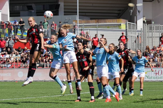 08.08.2026, xgrfx, Fussball Testspiel Frauen, Bayer Leverkusen - Feyenoord Rotterdam v.l. Tor, Cornelia Kramer zum 3:0 (Bayer Leverkusen) (DFL DFB REGULATIONS PROHIBIT ANY USE OF PHOTOGRAPHS as IMAGE SEQUENCES and or QUASI-VIDEO) Leverkusen *** August 8, 2026, xgrfx, Women s Soccer Friendly, Bayer Leverkusen vs. Feyenoord Rotterdam, Goal, Cornelia Kramer on the 3–0 Bayer Leverkusen DFL DFB REGULATIONS PROHIBIT ANY USE OF PHOTOGRAPHS as IMAGE SEQUENCES and or QUASI-VIDEO Leverkusen