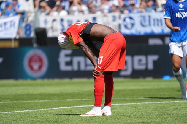 Faride Alidou (Holstein Kiel) frustriert - 08.08.2026 2. Bundesliga, Saison 26 27: SV Darmstadt 98 vs. Holstein Kiel, Stadion am Boellenfalltor, 1. Spieltag, emonline, emspor, *** Faride Alidou Frustrates Holstein Kiel August 8, 2026 2. Bundesliga, 2026–27 Season SV Darmstadt 98 vs. Holstein Kiel, Stadion am Boellenfalltor, Matchday 1, emonline, emspor,