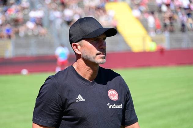 08.08.2026 xkhx Kassel, Auestadion Regionalliga Südwest Saison 2026 2027 KSV Hessen Kassel - Eintracht Frankfurt II U21, U 21 Trainer Patrick Glöckner Eintracht Frankfurt II *** August 8, 2026 xkhx Kassel, Auestadion, Regionalliga Southwest, 2026–2027 Season, KSV Hessen Kassel vs. Eintracht Frankfurt II U21, Coach Patrick Glöckner, Eintracht Frankfurt II