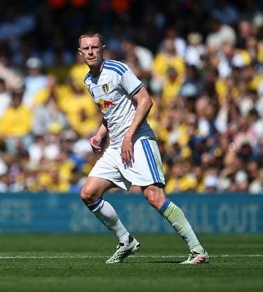 Sean Longstaff of Leeds United Leeds United v RB Leipzig, Pre Season Friendly, Football, Elland Road, Leeds, UK - 08 Aug 2026Leeds Elland Road United Kingdom EDITORIAL USE ONLY No use with unauthorised audio, video, data, fixture lists, club league logos or live services. Online in-match use limited to 120 images, no video emulation. No use in betting, games or single club league player publications.  Copyright: xAnnaxGowthorpe Shutterstockx 17051042k
