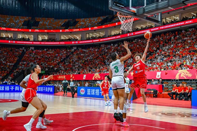 HAIKOU, CHINA - AUGUST 07: Chen Yujie of Team China drives to the basket during the first game of the 2026 Women s Basketball Warm-Up Match between China and Nigeria on August 7, 2026 in Haikou, Hainan Province of China. China defeated Nigeria 70-67 in the match.  Copyright: xVCGx 111658791760