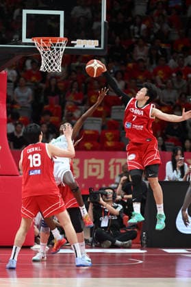 HAIKOU, CHINA - AUGUST 07: Deng Yuting of Team China defends against a player from Team Nigeria during the first match of the 2026 Women s Basketball Warm-Up Match Haikou on August 7, 2026 in Haikou, Hainan Province of China. China defeated Nigeria 70-67 in the game.  Copyright: xVCGx 111658791746