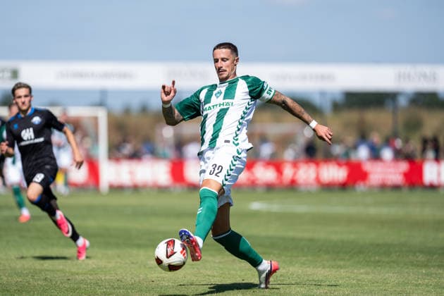 08.08.2026, GER Deutschland, Fussball, Saison 2026 2027, Bundesliga, Testspiel: Werder Bremen vs SC Paderborn Marco Friedl (SV Werder Bremen, 32) Einzelaktion; Ganzkörper Ganzkoerper ; Ball am Fuss; Vechta Sportanlage VfL Oythe Niedersachsen Deutschland *** August 8, 2026, GER Germany, Soccer, 2026–2027 Season, Bundesliga, Friendly Match: Werder Bremen vs. SC Paderborn, Marco Friedl (SV Werder Bremen), 32, Individual Play, Full Body, Ball at His Feet, Vechta Sports Complex, VfL Oythe, Lower Saxony, Germany Copyright: xnordphotoxGmbHx xSchulzex