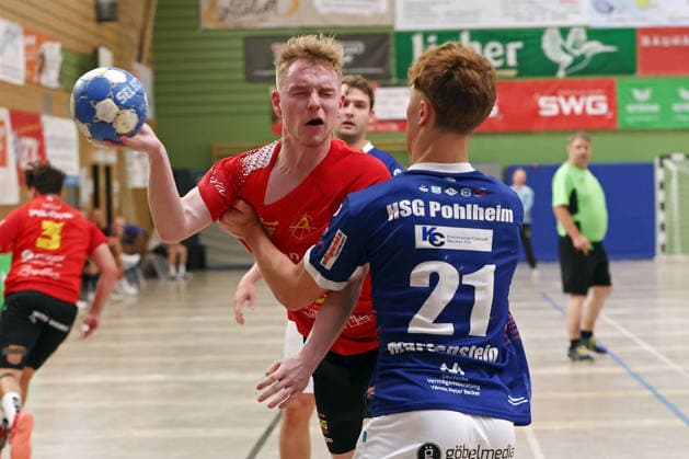 08.08.2026, xovx, Handball Lindencup, HSG Pohlheim - HSG Wettenberg v.l. Marc Stroh (HSG Wettenberg), Jonathan Martenstein (HSG Pohlheim) Linden Stadthalle Hessen Deutschland (DE) *** August 8, 2026, xovx, Lindencup Handball Tournament, HSG Pohlheim vs. HSG Wettenberg; Marc Stroh (HSG Wettenberg), Jonathan Martenstein (HSG Pohlheim); Linden City Hall, Hesse, Germany, DE