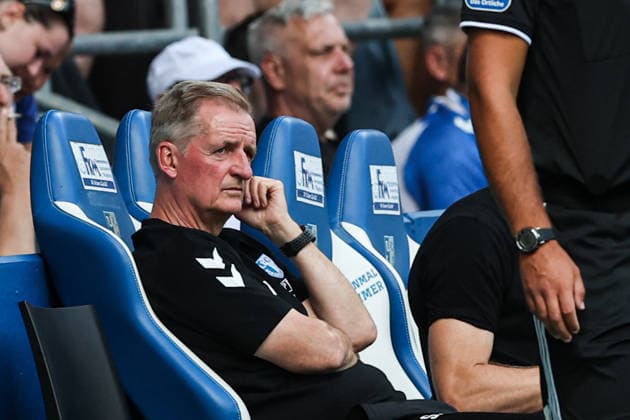 Trainer Petrik Sander (1. FC Magdeburg) - 2. Fußball Bundesliga Saison 2026-2027 1. FC Magdeburg vs Eintracht Braunschweig in der Avnet Arena in Magdeburg - Fußball,Mann,Männer,Deutschland,08.08.2026 *** Coach Petrik Sander, 1. FC Magdeburg, 2. Bundesliga, 2026–2027 season, 1. FC Magdeburg vs. Eintracht Braunschweig at the Avnet Arena in Magdeburg; soccer, man, men, Germany, August 8, 2026