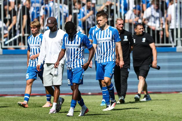 Pierre Nadjombe (1. FC Magdeburg,28) und Paul Jaeckel (1. FC Magdeburg,6) - 2. Fußball Bundesliga Saison 2026-2027 1. FC Magdeburg vs Eintracht Braunschweig in der Avnet Arena in Magdeburg - Aktion,Fußball,Mann,Männer,Deutschland,08.08.2026 *** Pierre Nadjombe (1 FC Magdeburg, 28) and Paul Jaeckel (1 FC Magdeburg, 6) – 2026–2027 Bundesliga Season – 1 FC Magdeburg vs. Eintracht Braunschweig at the Avnet Arena in Magdeburg – Action, Soccer, Man,Men, Germany, August 8, 2026