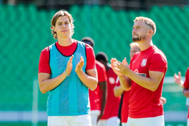 (L-R) Marc Richter (TSV Havelse 1912, 07), Timo Friedrich (TSV Havelse 1912, 30) zeigen sich nach Spielende enttaeuscht ueber die 2:3 Niederlage GER, TSV Havelse 1912 vs. VfB Stuttgart II, Fussball, 3. Liga, 1. Spieltag, Spielzeit 2026 2027, 08.08.2026 DFL Regulations prohibit any use of photographers as image sequences and or quasi-video. GER, TSV Havelse 1912 vs. VfB Stuttgart II, Fussball, 3. Liga, 1. Spieltag, Spielzeit 2026 2027, 08.08.2026 Hannover *** L R Marc Richter, TSV Havelse 1912, 07, Timo Friedrich, TSV Havelse 1912, 30, look disappointed after the game following their 2–3 loss GER, TSV Havelse 1912 vs. VfB Stuttgart II, Soccer, 3rd Division, Matchday 1, 2026–2027 season, August 8, 2026. DFL regulations prohibit any use of photographs as image sequences and or quasi-video. GER, TSV Havelse 1912 vs. VfB Stuttgart II, Soccer, 3. Liga, Matchday 1, 2026–2027 season, August 8, 2026, Hanover Copyright: xEibner-Pressefoto JanxRollingerx EP_JSK