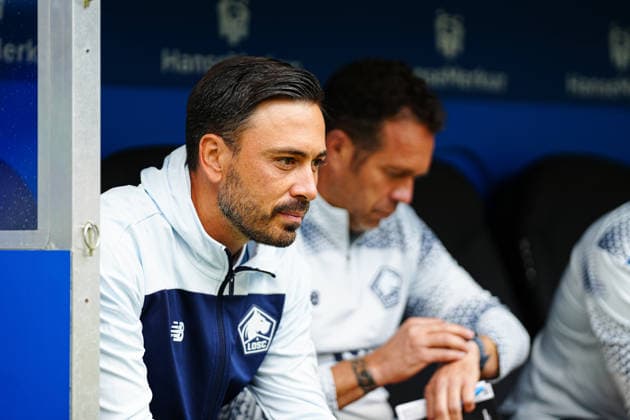 Davide Ancelotti (OSC Lille, Trainer) GER, Hamburger SV vs. OSC Lille, Fußball, Testspiel, Saison 2026 2027, 08.08.2026 GER, Hamburger SV vs. OSC Lille, Fußball, Testspiel, Saison 2026 2027, 08.08.2026 Hamburg *** Davide Ancelotti, OSC Lille, Coach (GER), Hamburger SV vs. OSC Lille, Soccer, Friendly Match, 2026–2027 Season, August 8, 2026 (GER), Hamburger SV vs. OSC Lille, Soccer, Friendly Match, 2026–2027 Season, August 8, 2026, Hamburg Copyright: xEibner-Pressefoto MarcelxvonxFehrnx EP_MFN