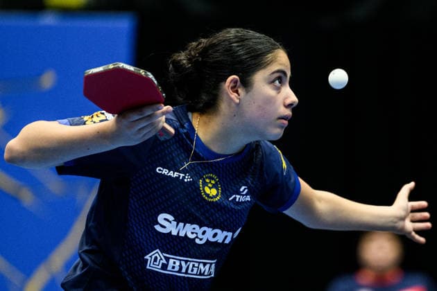 260808 Angelina Bebawy of Sweden during a qualifications Table tennis, Tischtennis match at the WTT Europe Smash on August 8, 2026 in Malmö. Photo: Mathilda Schuler BILDBYRAN kod MA MA1012 bordtennis table tennis pingis wtt grand smash bbeng sverige sweden *** 260808 Angelina Bebawy of Sweden during a table tennis qualifying match at the WTT Europe Smash on August 8, 2026, in Malmö. Photo by Mathilda Schuler. BILDBYRAN code MA MA1012 table tennis pingis WTT Grand Smash BBENG Sweden  Copyright: MATHILDAxSCHULER BB260808MA005