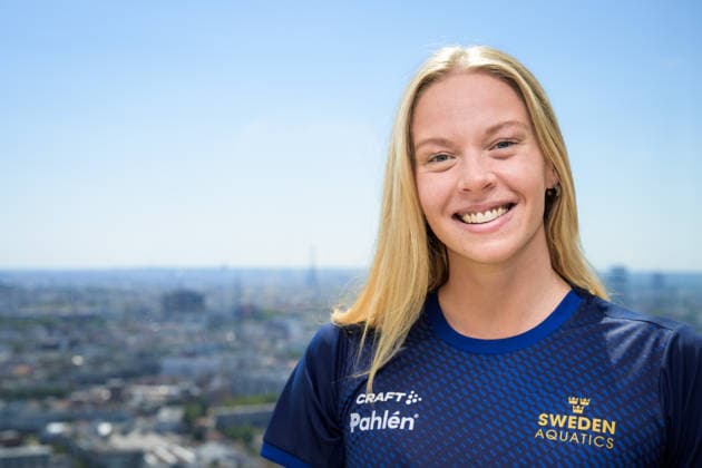 260808 Louise Hansson of the Swedish national swimming team poses for a portrait at a press meet during day nine of the 2026 European Aquatics Championships on August 8, 2026 in Saint-Denis. Photo: Joel Marklund BILDBYRAN kod JM JM0835 bbeng simning swimming svomming 2026 european aquatics championships em Sverige Sweden pressträff porträtt *** August 8, 2026: Louise Hansson of the Swedish national swimming team poses for a portrait at a press conference on the ninth day of the 2026 European Aquatics Championships in Saint-Denis. 2026 in Saint-Denis. Photo by Joel Marklund. BILDBYRAN code JM JM0835 bbeng swimming 2026 European Aquatics Championships EM Sweden press conference portrait  Copyright: JOELxMARKLUND BB260808JM014