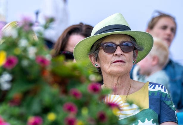 2026 Dublin Horse Show, RDS, Dublin 8 8 2026 A Showgoer watches on A Showgoer watches on 8 8 2026  Copyright: xx HS-3