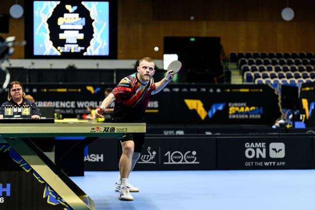 260808 Nikita Artemenko of Russia during a qualifications Table tennis, Tischtennis match at the WTT Europe Smash on August 8, 2026 in Malmö. Photo: Mathilda Schuler BILDBYRAN kod MA MA1012 bordtennis table tennis pingis wtt grand smash bbeng *** August 8, 2026: Nikita Artemenko of Russia during a table tennis qualifying match at the WTT Europe Smash on August 8, 2026, in Malmö. Photo by Mathilda Schuler. BILDBYRAN code MA MA1012 table tennis pingis wtt grand smash bbeng  Copyright: MATHILDAxSCHULER BB260808MA013