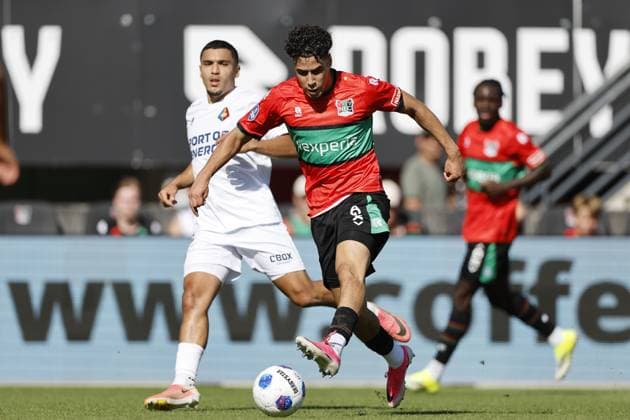 NIJMEGEN - Sami Ouaissa of NEC Nijmegen during the Dutch Eredivisie match between NEC Nijmegen and Telstar at De Goffert on August 8, 2026 in Nijmegen, the Netherlands. BART STOUTJESDIJK ANP Eredivisie 2026 27 xVIxANPxSportx xxANPxIVx 565087430 originalFilename: 565087430.jpg