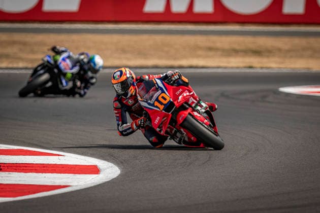 RECORD DATE NOT STATED 8th August 2026; Silverstone Circuit, Northamptonshire, England; 2026 MotoGP Grand Prix of Great Britain, Qualifying Day; Luca Marini of the Honda HRC Castrol Team during the Qualifying session GodfreyxPitt