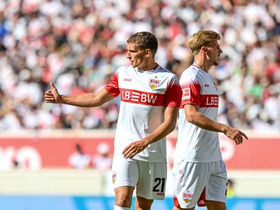 Grischa Proemel (VfB Stuttgart) gestures during the during the pre-season friendly match between VfB Stuttgart and Everton at MHP Arena on August 8, 2026 in Stuttgart, Germany. (Photo by Harry Langer DeFodi Images) - *** Grischa Proemel of VfB Stuttgart gestures during the preseason friendly match between VfB Stuttgart and Everton at the MHP Arena on August 8, 2026, in Stuttgart, Germany. Photo by Harry Langer, DeFodi Images