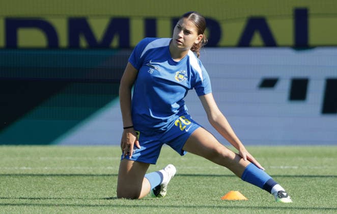 SOCCER - WCL, St.Poelten vs Sporting SANKT POELTEN,AUSTRIA,08.AUG.26 - SOCCER - UEFA Women s Champions League, qualification, SKN Sankt Poelten vs Sporting CP. Image shows Lara Vadasz (St.Poelten).  GEPAxpictures xWalterxLuger
