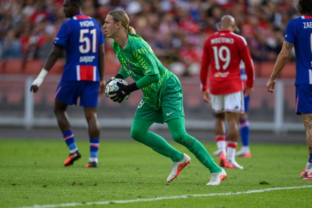 260808 Paris Saint-Germains goalkeeper Matvey Safonov during the friendly match between Manchester United, ManU and Paris Saint-Germain August 8 2026 in Gothenburg. *** August 8, 2026: Paris Saint-Germain goalkeeper Matvey Safonov during the friendly match between Manchester United and Paris Saint-Germain in Gothenburg  Copyright: FREDRIKxAREMYR BB260808FA025