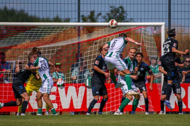 Testspiel: Werder Bremen vs. SC Paderborn 07, 08.08.2026 Jens Stage (Werder Bremen, 6); Testspiel: Werder Bremen vs. SC Paderborn 07 am 08.08.2026 in Vechta (Stadion Oyther Berg), Germany, *** Friendly Match: Werder Bremen vs. SC Paderborn 07, August 8, 2026, Jens Stage, Werder Bremen, 6 Friendly Match: Werder Bremen vs. SC Paderborn 07 on August 8, 2026, at Vechta s Oyther Berg Stadium, Germany, Copyright: xBEAUTIFULxSPORTS Neddermannx