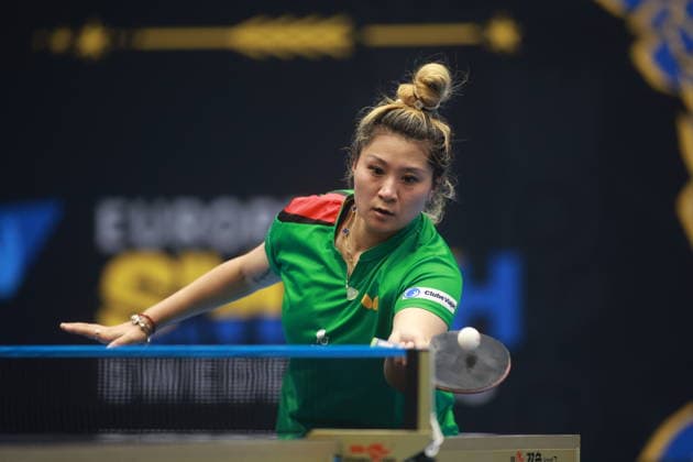 2026 WTT Europe Smash - Sweden - Qualifications Day 1 Jieni Shao of Portugal plays against Katarzyna Weggzin of Poland during the Women s Singles Qualifying Round 1 at the 2026 Europe Smash in Malmo, Sweden, on August 8, 2026. Malmo Sweden  Copyright: xRemyxGrosx originalFilename:gros-2026euro260808_npuUs.jpg