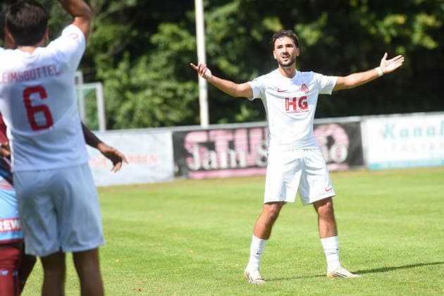 Fußball I Herren I Saison 2026-2027 I Regionalliga Nord I 2. Spieltag I SC Weiche Flensburg 08 - Eimsbütteler TV I 08.08.2026 Oguzhan Gücyeter (21, Eimsbütteler TV) *** Soccer I Men s Team I 2026–2027 Season I Regionalliga Nord I Matchday 2 I SC Weiche Flensburg 08 vs. Eimsbütteler TV I August 8, 2026 Oguzhan Gücyeter 21, Eimsbütteler TV Copyright: xLobeca JanxKirschnerx