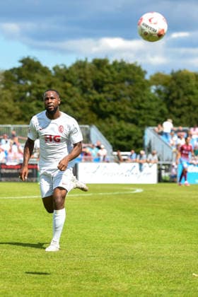 Fußball I Herren I Saison 2026-2027 I Regionalliga Nord I 2. Spieltag I SC Weiche Flensburg 08 - Eimsbütteler TV I 08.08.2026 Samuel Abiodun Olayisoye (4, Eimsbütteler TV) *** Soccer I Men s Team I 2026–2027 Season I Regionalliga Nord I Matchday 2 I SC Weiche Flensburg 08 vs. Eimsbütteler TV I August 8, 2026 Samuel Abiodun Olayisoye 4, Eimsbütteler TV Copyright: xLobeca JanxKirschnerx