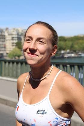 Championnat d Europe de natation PHOTOPQR LE COURRIER PICARD Haslin ; Paris ; 08 08 2026 ; 08 08 26 Championnat d Europe de natation Plongeon de haut vol femmes 20 metres dans la Seine Madeleine Bayon (Fra) Photo Fred Haslin LEN European Aquatics Championships, at the Seine River in Paris on August 8, 2026 Paris 75 France  Copyright: xPHOTOPQR LExCOURRIERxPICARD MAXPxHaslinx 20260808LCP5201 20260808LCP5201